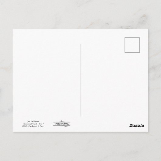 Elemental Witch – 火はがき ポストカード (裏面)