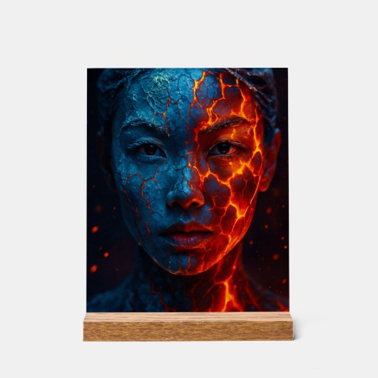 Elementare Schönheit – Eis und Glut アクリルサイン (正面)