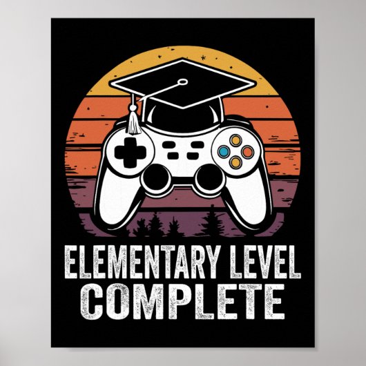 Elementary Level Complete Gamer Cl Of 2025 Graduat ポスター (正面)