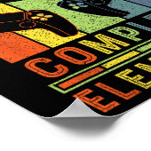 Elementary Level Complete Graduation Cl 2025 Gamer ポスター (角)