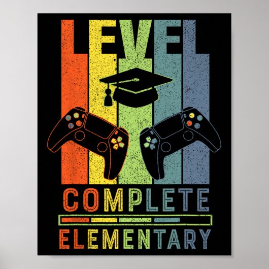 Elementary Level Complete Graduation Cl 2025 Gamer ポスター (正面)