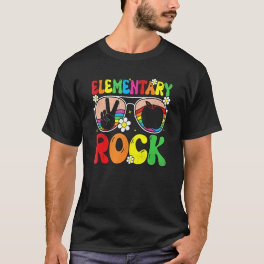 Elementary Rocks Team Elementary Groovy Back To Sc Tシャツ (正面)
