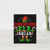 Elementary School Elf Squad Xmas Elf Hat Scute Ss  カード (正面)