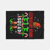 Elementary School Elf Squad Xmas Elf Hat Scute Ss  フリースブランケット (正面(横))