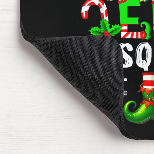Elementary School Elf Squad Xmas Elf Hat Scute Ss  マウスパッド (コーナー)