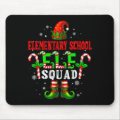 Elementary School Elf Squad Xmas Elf Hat Scute Ss  マウスパッド (正面)
