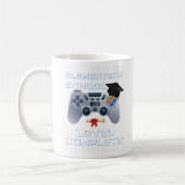 Elementary school level complete gamer graduation コーヒーマグカップ (左)