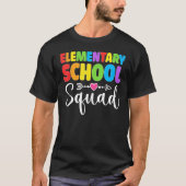 Elementary School Squad Teacher Student Team Back Tシャツ (正面)