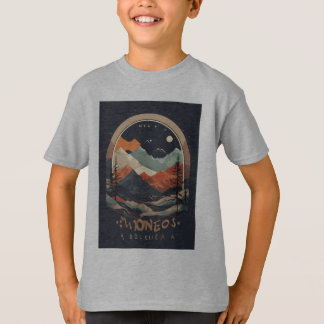 elementos abstratos da natureza de cor negra tシャツ