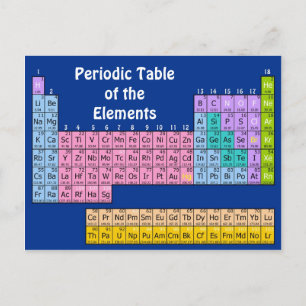 Elements Chemistryポストカード ポストカード