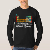 Elements Of A Black Queen Periodic Table Of Elemen Tシャツ (正面)