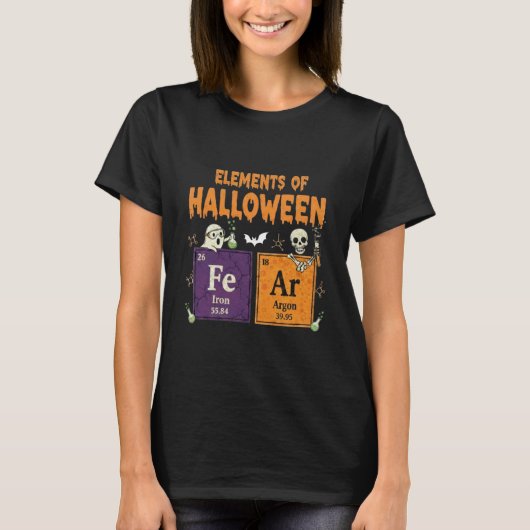 Elements of Halloween Fear Periodically Halloween  Tシャツ (正面)