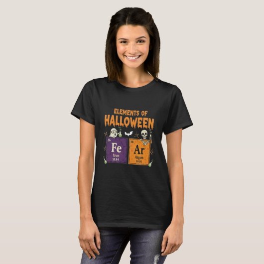 Elements of Halloween Fear Periodically Halloween  Tシャツ (正面フル)
