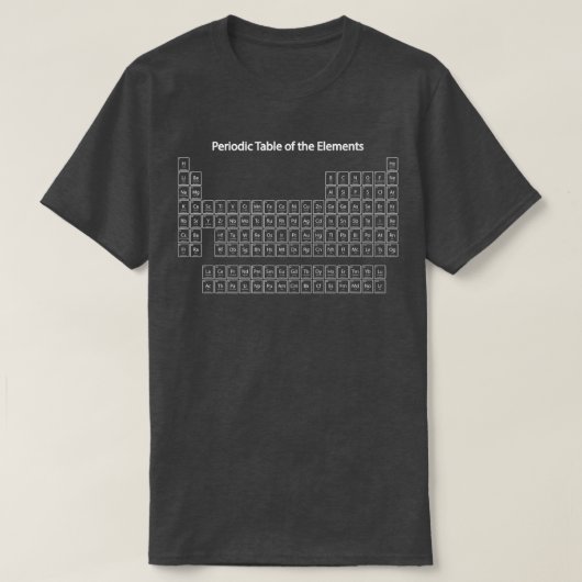 ElementsScienceの定期的な表おたく料 Tシャツ (デザイン正面)