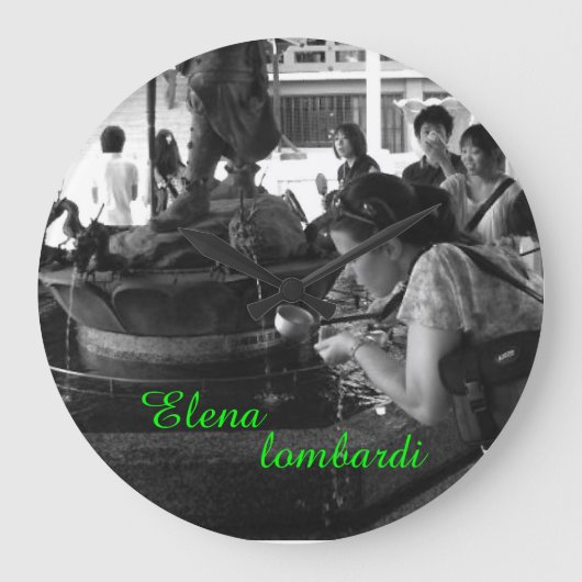 Elena lombardi Firenze きみのじかん展 ラージ壁時計 (正面)