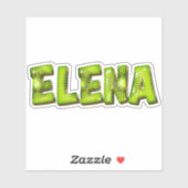 Elena Name Kiwi Design Aufkleber Sticker シール (シート)