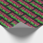 Elenora Vorname Name Graffiti red green ラッピングペーパー (角)