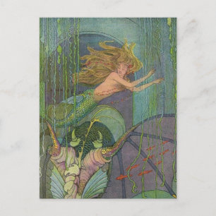 Elenore Abbott The Mermaid 魅力的Postages ポストカード