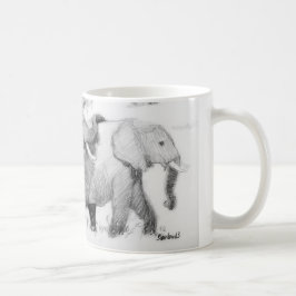 Elepephantsの覆い コーヒーマグカップ