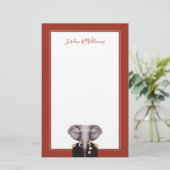 Elephant大尉は|あなたの名前を加えます 便箋 (スタンド正面)