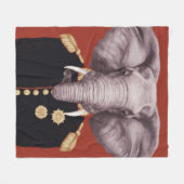 Elephant大尉 フリースブランケット (正面(横))