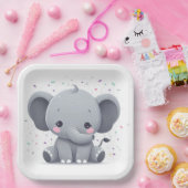 Elephant ペーパープレート (パーティー)