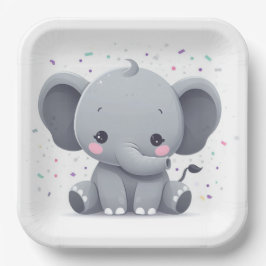 Elephant  ペーパープレート