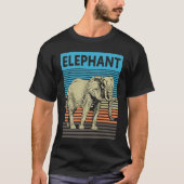 Elephant 70s sunset Elephant Tシャツ (正面)