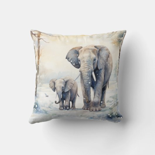 Elephant and Baby クッション (裏面)