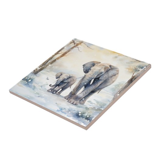 Elephant and Baby タイル (側面)