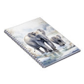 Elephant and Baby ノートブック (右側)