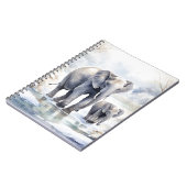 Elephant and Baby ノートブック (左側)