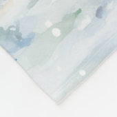 Elephant and Baby フリースブランケット (角)