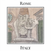 Elephant and Obelisk, Rome's Piazza della Minerva シール (正面)