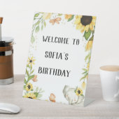 elephant and sunflower party, 台座サイン (インサイチュ)