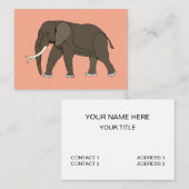 Elephant Animal 名刺 (正面/裏面)