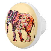 Elephant Animal Traditional Chinese Patterns  セラミックノブ (右)