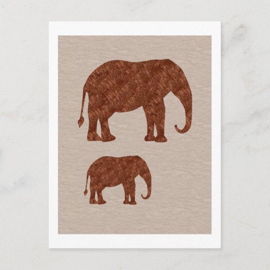 ELEPHANT : ArtWork on Copper Sheet ポストカード (正面)