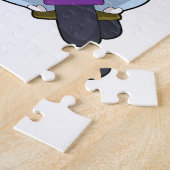 Elephant asバイクもしくは自転車に乗る人with Motorcycle.PNG ジグソーパズル (側面)