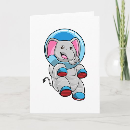 Elephant as Astronaut in Glass sphere カード (正面)