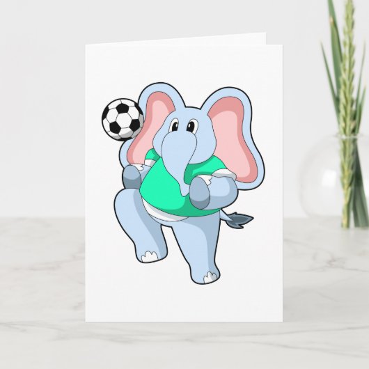 Elephant as Soccer player with Soccer.PNG カード (正面)