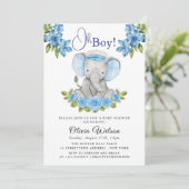 Elephant Baby Shower Invitation for Boy – “Oh Boy! 招待状 (スタンド正面)