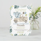 Elephant Baby Shower Parade 招待状 (スタンド正面)