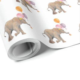 Elephant balloons XL gift wrap ラッピングペーパー