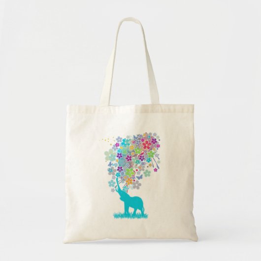 Elephant_Bathing トートバッグ (正面)