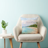 Elephant Beach Watercolor – Andaman Keepsake Gift クッション (椅子)