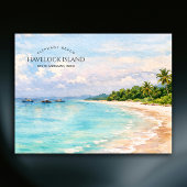 Elephant Beach Watercolor – Andaman Keepsake Gift シーズンポストカード