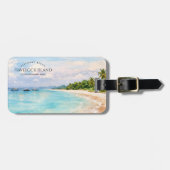 Elephant Beach Watercolor – Andaman Keepsake Gift ラゲッジタグ (正面横)