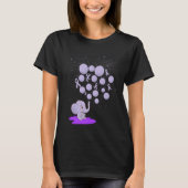 Elephant Blowing Up Purple Balloons Overdose Aware Tシャツ (正面)