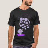 Elephant Blowing Up Purple Balloons Overdose Aware Tシャツ (正面)
